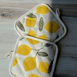 Lemon Pot Holder (Set Of 2)