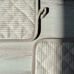 Tan Striped Pot Holder (Set Of 2) 9 Tan Striped Pot Holder (Set Of 2) -Uncommon James BNDL TANPOTHLDR 2024 3