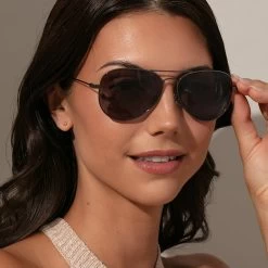 Aviator Sunglasses -Uncommon James H09 AVIATORSUNGLASSES GUNMETAL M1