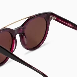 Brow Bar Round Sunglasses -Uncommon James H09 BROWBARSUNGLASSES PLUM 3