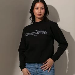 Charleston Sweatshirt 13 Charleston Sweatshirt -Uncommon James H09A CHARLESTONSWEAT BLACK 1