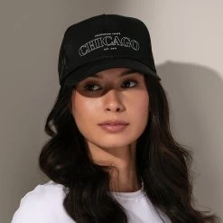 Chicago Trucker Hat -Uncommon James H09A CHICAGOTRUCKHAT BLACK 1