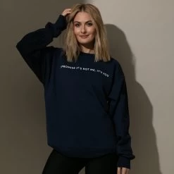 You're The Problem Sweatshirt -Uncommon James H10A PROBLEMSWEAT NAVY M1