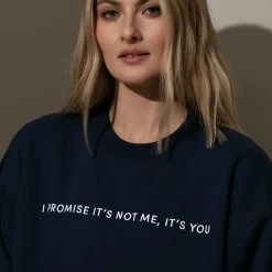 You're The Problem Sweatshirt -Uncommon James H10A PROBLEMSWEAT NAVY M2