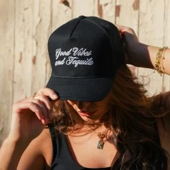Tequila Vibes Trucker Hat -Uncommon James H10A TEQUILAVIBESHAT BLACK 4