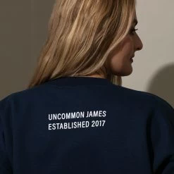Unbothered Sweatshirt -Uncommon James H10A UNBOTHEREDSWEAT NAVY M3