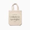 Motto Canvas Tote Bag -Uncommon James H11 UNLIKELYTOTE 2