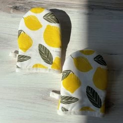 Lemon Mini Oven Mitt (set Of 2) -Uncommon James H12 LEMONMINIOVMITT 3