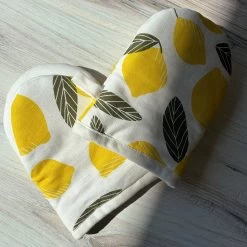 Lemon Mini Oven Mitt (set Of 2) -Uncommon James H12 LEMONMINIOVMITT 4