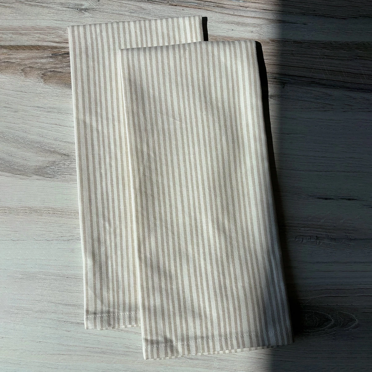 Tan Striped Dish Towel (Set Of 2) 3 Tan Striped Dish Towel (Set Of 2)