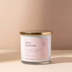 Rose Blossom Candle -Uncommon James HC ROSEBLOSSOM NEW 26oz