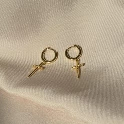 Cross Vermeil Huggies -Uncommon James IMG 2113