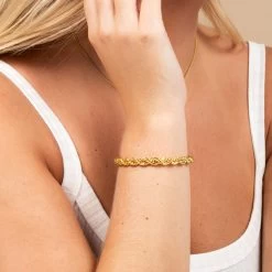 Hollis Bracelet -Uncommon James J09B HOLLIS GOLD