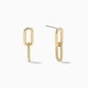 Linked Chain Earrings -Uncommon James J10E LINKEDCHAINEARRINGS GOLD