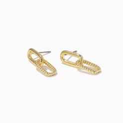 Linked Chain Earrings -Uncommon James J10E LINKEDCHAINEARRINGS GOLD 2