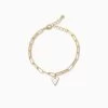 White Heart Bracelet