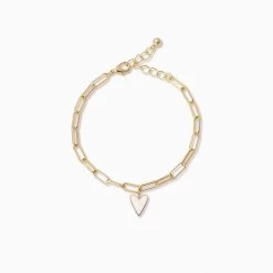 White Heart Bracelet