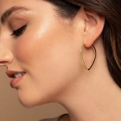 Call Me Hoop Earrings 10 Call Me Hoop Earrings -Uncommon James J11E CALLME GOLD M 1