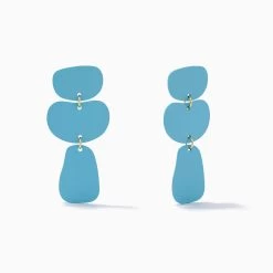 Nudist Earrings -Uncommon James J11E NUDIST GOLD BLUE 1