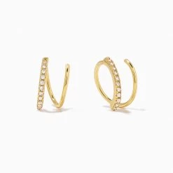 Seeing Double Earrings -Uncommon James J11E SEEDBL GOLD 1