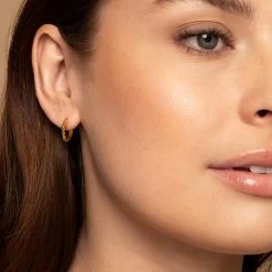 Textured Mini Huggies 10 Textured Mini Huggies -Uncommon James J11E TEXTUREDMINI GOLD M 1