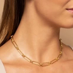 Everyday Paper Clip Chain Necklace -Uncommon James J11N EVDAYPAPERCLPCHN GOLD M 1