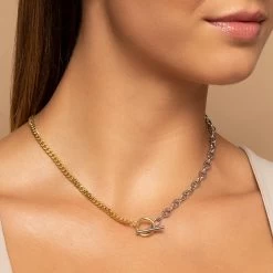 Mixed Up Necklace 9 Mixed Up Necklace -Uncommon James J11N MXDUP MXDMTL GOLD M 1