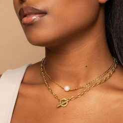 Statement Pearl Necklace -Uncommon James J11N STMNTPEARL GOLD M S