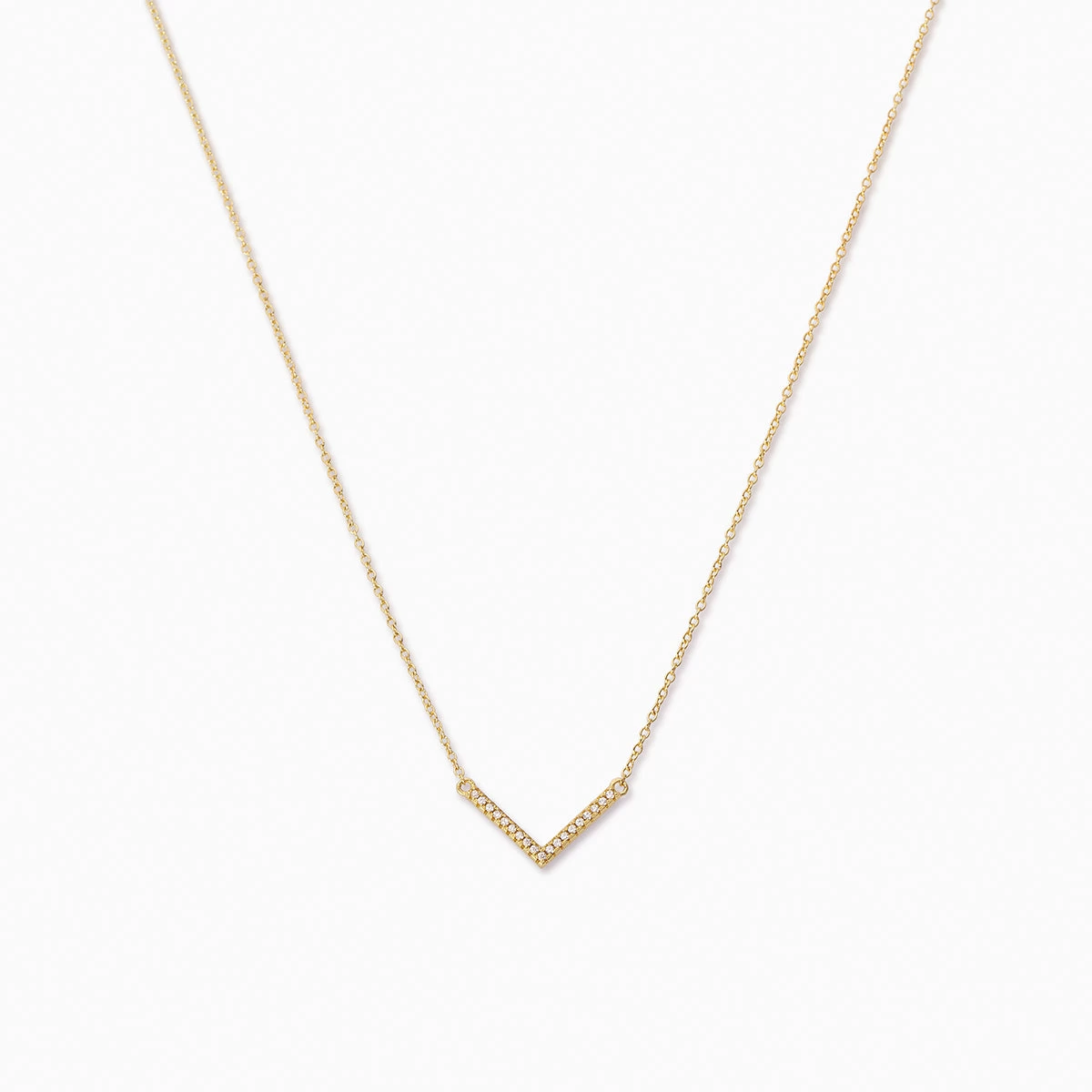 Studded Baby V Necklace 3 Studded Baby V Necklace