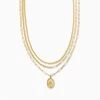 Three's Company Necklace -Uncommon James J11N THREESCOMP GOLD 1