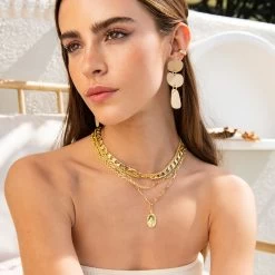 Three's Company Necklace -Uncommon James J11N THREESCOMP GOLD M 1