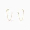 Chain And Cuff Ear Climber 1 Chain And Cuff Ear Climber -Uncommon James J12E CHAINCUFF GOLD 1