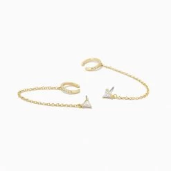 Chain And Cuff Ear Climber -Uncommon James J12E CHAINCUFF GOLD 2