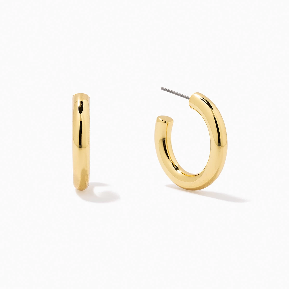 Classic Thick Gold Hoops 3 Classic Thick Gold Hoops
