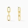 Triple Link Earrings 2 Triple Link Earrings -Uncommon James J12E TRIPLELINKEAR GOLD 1