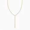 Circle Chain Lariat Necklace -Uncommon James J12N CIRCLECHAIN GOLD 1