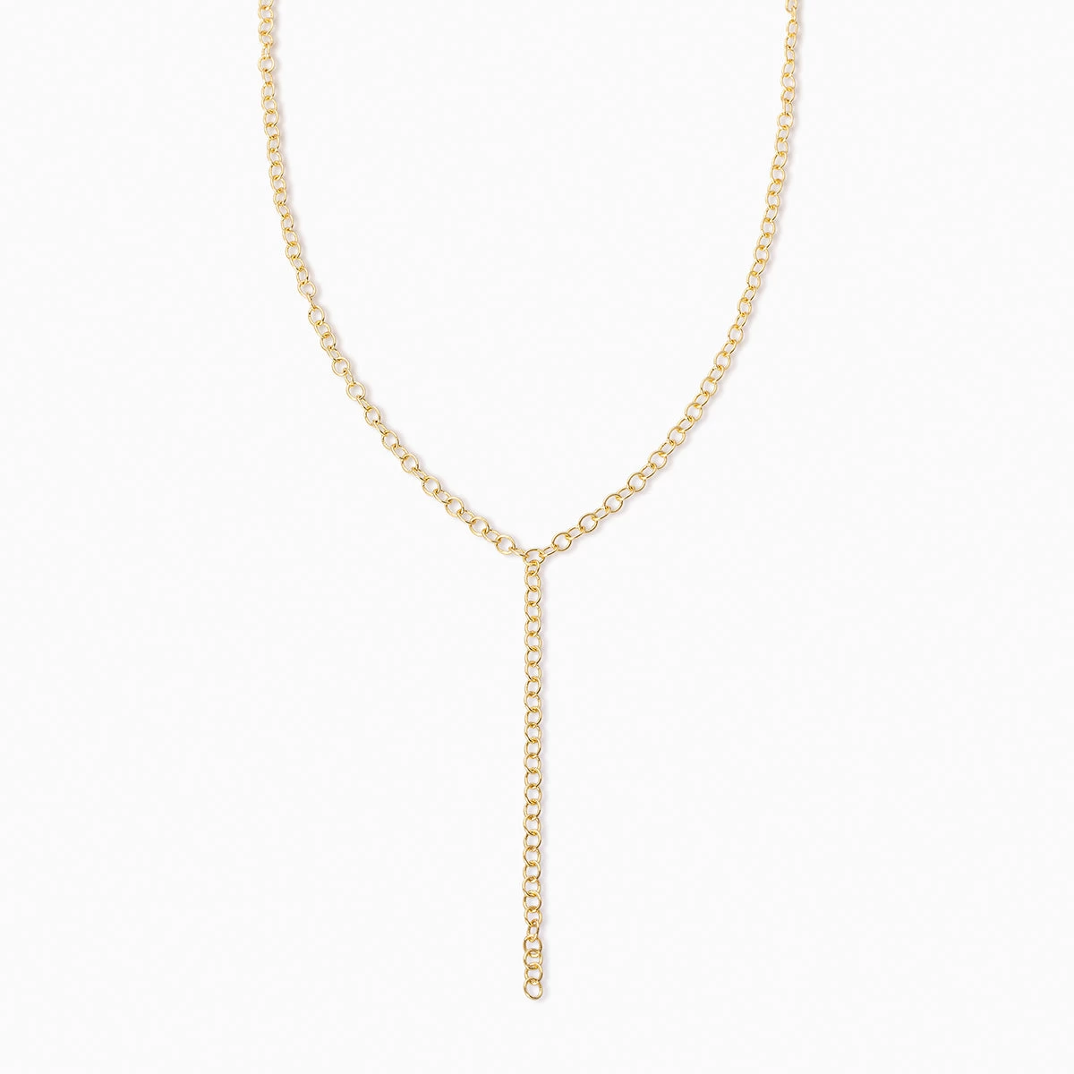 Circle Chain Lariat Necklace 3 Circle Chain Lariat Necklace