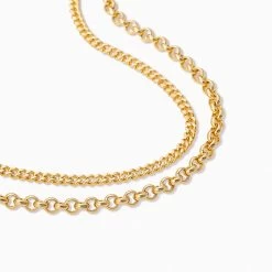 Double Up Chain Necklace -Uncommon James J12N DOUBLEUPCHAIN GOLD 2