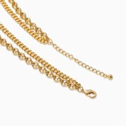 Double Up Chain Necklace -Uncommon James J12N DOUBLEUPCHAIN GOLD 3