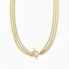 Iconic Triple Chains Necklace -Uncommon James J12N ICONICTRIPCHAIN GOLD 1