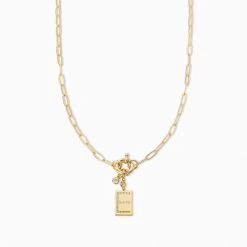 Initial Chain Necklace -Uncommon James J12N INITIALCHAIN GOLD E 1
