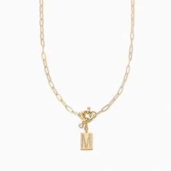 Initial Chain Necklace -Uncommon James J12N INITIALCHAIN GOLD M 1
