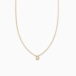 Initial Here Necklace -Uncommon James J12N INITIALHERENECK GOLD D 1