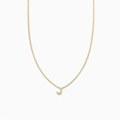 Initial Here Necklace -Uncommon James J12N INITIALHERENECK GOLD J 1