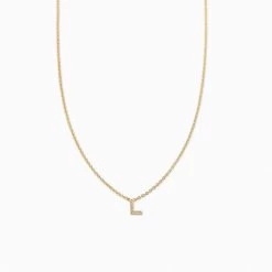 Initial Here Necklace -Uncommon James J12N INITIALHERENECK GOLD L 1