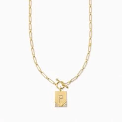 Leave Your Mark Chain Necklace -Uncommon James J12N LEAVEMARK GOLD P 1