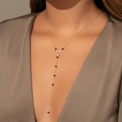 Nightlife Lariat Necklace -Uncommon James J12N NIGHTLIFELARIAT GOLD M 1