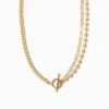 Three's A Party Chain Necklace -Uncommon James J12N THREEPARTYNECK GOLD 1