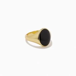 Black Onyx Oval Ring 9 Black Onyx Oval Ring -Uncommon James J12R BLKONYX GOLD 2