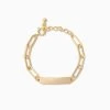 Chain And Bar Bracelet 2 Chain And Bar Bracelet -Uncommon James J13B CHAINBARBRACELET GOLD 1